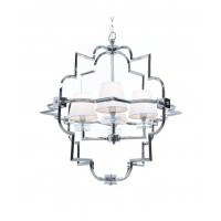 Подвесная люстра Lumina Deco Baltimore LDP 8020-4 CHR+WT Подвесная люстра Lumina Deco Baltimore LDP 8020-4 CHR+WT