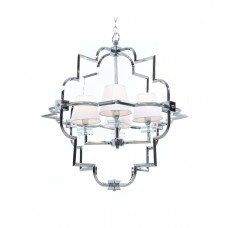 Подвесная люстра Lumina Deco Baltimore LDP 8020-4 CHR+WT Подвесная люстра Lumina Deco Baltimore LDP 8020-4 CHR+WT