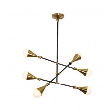 Подвесной светильник Lumina Deco Valpina LDP 6029-6 BK+MD