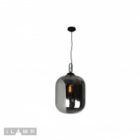 Подвесной светильник iLamp Mono 8792L/1P Серый дым+черный Подвесной светильник iLamp Mono 8792L/1P Серый дым+черный