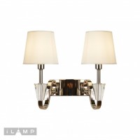 Настенный светильник iLamp Alesti W2424-2 Nickel