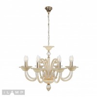 Подвесная люстра iLamp Classic P2318-8 Золотая Подвесная люстра iLamp Classic P2318-8 Золотая