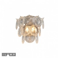 Настенный светильник iLamp ROCKFELLER W2549-2 NICKEL Настенный светильник iLamp ROCKFELLER W2549-2 NICKEL