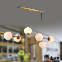 Подвесной светильник iLamp GOLDEN 9136P/6 GOLD&WHITE Подвесной светильник iLamp GOLDEN 9136P/6 GOLD&WHITE