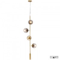Подвесной светильник iLamp ARTIS 8149P/4A BRASS&SMOKY Подвесной светильник iLamp ARTIS 8149P/4A BRASS&SMOKY