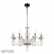 Подвесная люстра iLamp Modo P2328-8 Золотая