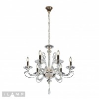 Подвесная люстра iLamp King P9372-6 Золотая Подвесная люстра iLamp King P9372-6 Золотая