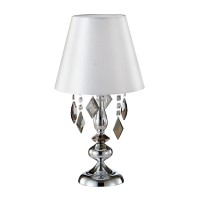 Настольная лампа Crystal Lux MERCEDES LG1 CHROME/SMOKE Настольная лампа Crystal Lux MERCEDES LG1 CHROME/SMOKE