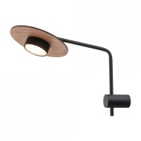 Настенный светильник Nowodvorski Disk Dark Wood/Black 7645 Настенный светильник Nowodvorski Disk Dark Wood/Black 7645