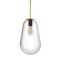 Подвесной светильник Nowodvorski Pear M Transparent/Brass 8672 Подвесной светильник Nowodvorski Pear M Transparent/Brass 8672
