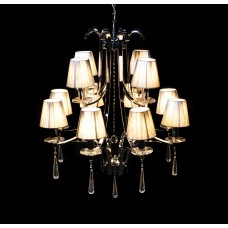 Хрустальная подвесная люстра Lumina Deco Venisia LDP 8810-12 SL