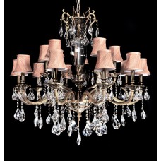 Хрустальная подвесная люстра Lumina Deco Lussinare LDP 9236-15