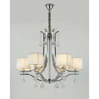 Хрустальная подвесная люстра Lumina Deco Fontenea LDP 8443-6 CHR