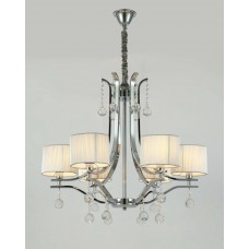 Хрустальная подвесная люстра Lumina Deco Fontenea LDP 8443-6 CHR