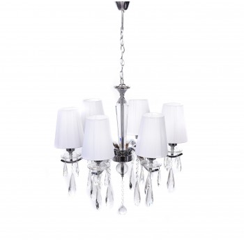 Хрустальная подвесная люстра Lumina Deco Alessia LDP 1726-6 CHR