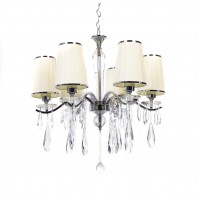 Хрустальная подвесная люстра Lumina Deco Alessia LDP 1726-6 BG Хрустальная подвесная люстра Lumina Deco Alessia LDP 1726-6 BG