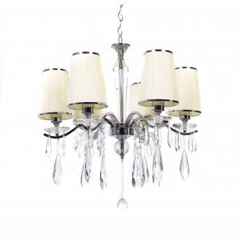 Хрустальная подвесная люстра Lumina Deco Alessia LDP 1726-6 BG