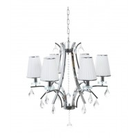 Хрустальная подвесная люстра Lumina Deco Glamour LDP 66247-6 WT+CHR