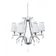 Хрустальная подвесная люстра Lumina Deco Glamour LDP 66247-6 WT+CHR