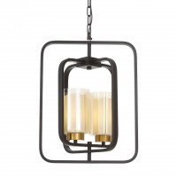 Подвесной светильник Lumina Deco Indivia LDP 1238-2 BK+MD Подвесной светильник Lumina Deco Indivia LDP 1238-2 BK+MD