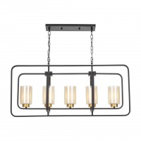 Подвесной светильник Lumina Deco Indivia LDP 1238-5 BK+MD Подвесной светильник Lumina Deco Indivia LDP 1238-5 BK+MD
