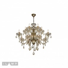 Подвесная люстра iLamp Asia 61079-8+4 Бронзовая