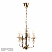 Подвесная люстра iLamp Aura 1030-4 Золотая Подвесная люстра iLamp Aura 1030-4 Золотая
