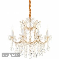 Светильник подвесной iLamp Diamond 6071-8 GD+CL Светильник подвесной iLamp Diamond 6071-8 GD+CL