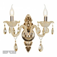 Настенный светильник iLamp Asia 81072-2 Белый Настенный светильник iLamp Asia 81072-2 Белый