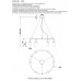 Светильник подвесной Crystal Lux CLT 015C6 D600 BL