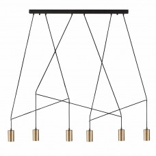 Подвесная люстра Nowodvorski Imbria Brass/Black 7955 Подвесная люстра Nowodvorski Imbria Brass/Black 7955