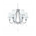 Хрустальная подвесная люстра Lumina Deco Milesia LDP 8926-6 WT+CHR