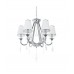 Хрустальная подвесная люстра Lumina Deco Milesia LDP 8926-6 WT+CHR