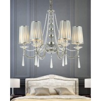 Хрустальная подвесная люстра Lumina Deco Fabione LDP 1200-6 CHR Хрустальная подвесная люстра Lumina Deco Fabione LDP 1200-6 CHR