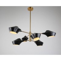 Подвесной светильник Lumina Deco Romina LDP 6037-6 BK+GD