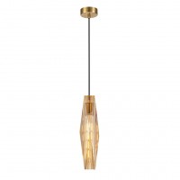 Подвесной светильник Belfast Howard D3312-1 GL CA Янтарный Подвесной светильник Belfast Howard D3312-1 GL CA Янтарный