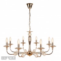 Подвесная люстра iLamp Aura 1030-8 Золотая Подвесная люстра iLamp Aura 1030-8 Золотая