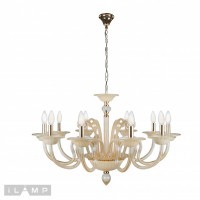 Подвесная люстра iLamp Classic P2318-10 Золотая Подвесная люстра iLamp Classic P2318-10 Золотая