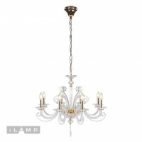 Подвесная люстра iLamp King P9372-8 Золотая Подвесная люстра iLamp King P9372-8 Золотая