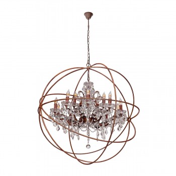 LOFT1897/15 Подвесная люстра LOFT IT Foucaults orb crystal