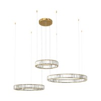 10135/3 Gold Подвесной светильник LOFT IT Crystal ring