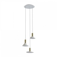 Подвесной светильник Nowodvorski Hermanos White/Solid Brass 8031 Подвесной светильник Nowodvorski Hermanos White/Solid Brass 8031