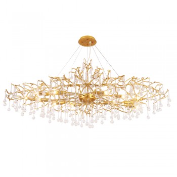 Люстра Crystal Lux REINA V2 SP16 L1500 GOLD PEARL