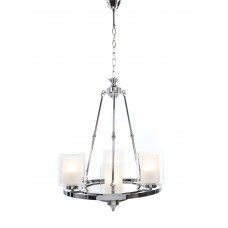 Подвесная люстра Lumina Deco Santini LDP 1220-4 CHR+WT Подвесная люстра Lumina Deco Santini LDP 1220-4 CHR+WT