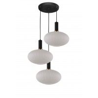 Подвесной светильник Lumina Deco Floril LDP 1216-3 WT+BK Подвесной светильник Lumina Deco Floril LDP 1216-3 WT+BK