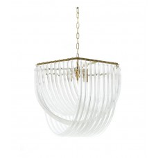 Хрустальная подвесная люстра Lumina Deco Weddini LDP 6001-600 GD+CL Хрустальная подвесная люстра Lumina Deco Weddini LDP 6001-600 GD+CL