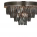 Хрустальная подвесная люстра Lumina Deco Chici LDP 6002-500 R.GD+GY