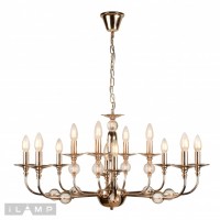 Подвесная люстра iLamp Aura 1030-8+4 Золотая Подвесная люстра iLamp Aura 1030-8+4 Золотая