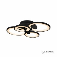 Потолочная люстра iLedex Ring A001/4 Матовый черный Потолочная люстра iLedex Ring A001/4 Матовый черный