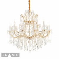 Светильник подвесной iLamp Diamond 6071-18 GD+CL Светильник подвесной iLamp Diamond 6071-18 GD+CL
